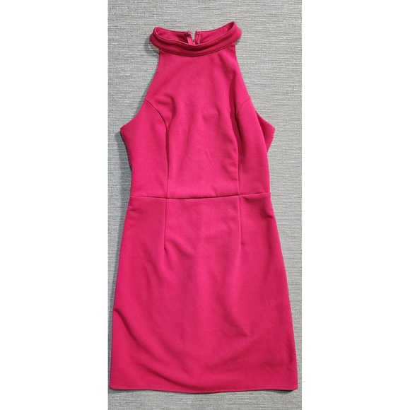 fab'rik Dresses & Skirts - fab'rik fuchsia Halter Neck Mini Dress Sleeveless Cocktail Party Size M